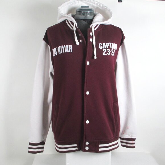 CHEER TEAM LETTERMAN HOODIE JACKET - Picture 2 of 14